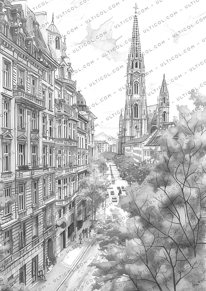 Vienna City Coloring