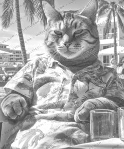 Summer cats Coloring