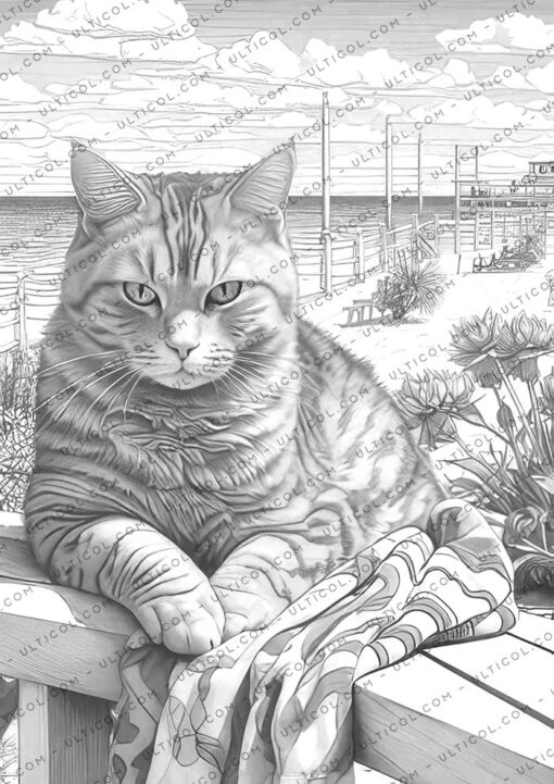 Summer cats Coloring