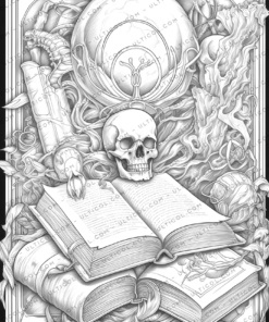 Book of Spells Coloring Book