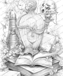 Book of Spells Coloring Book