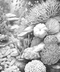Colorful Coral Garden Coloring