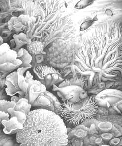 Colorful Coral Garden Coloring
