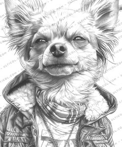 Crazy Dogs Coloring