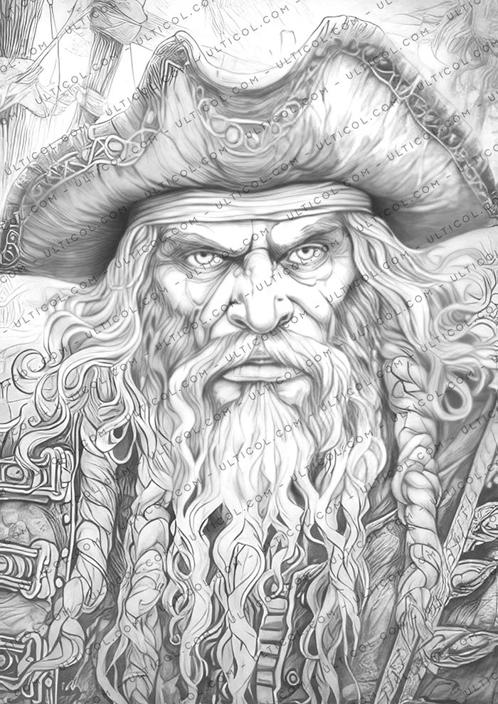 Scary Pirates Coloring