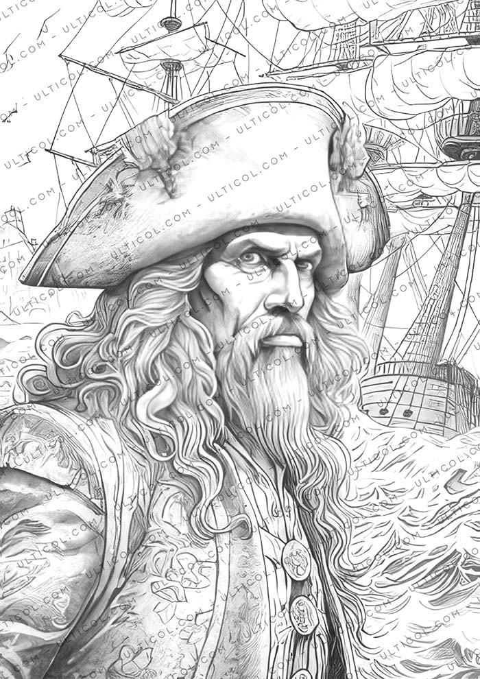 Scary Pirates Coloring