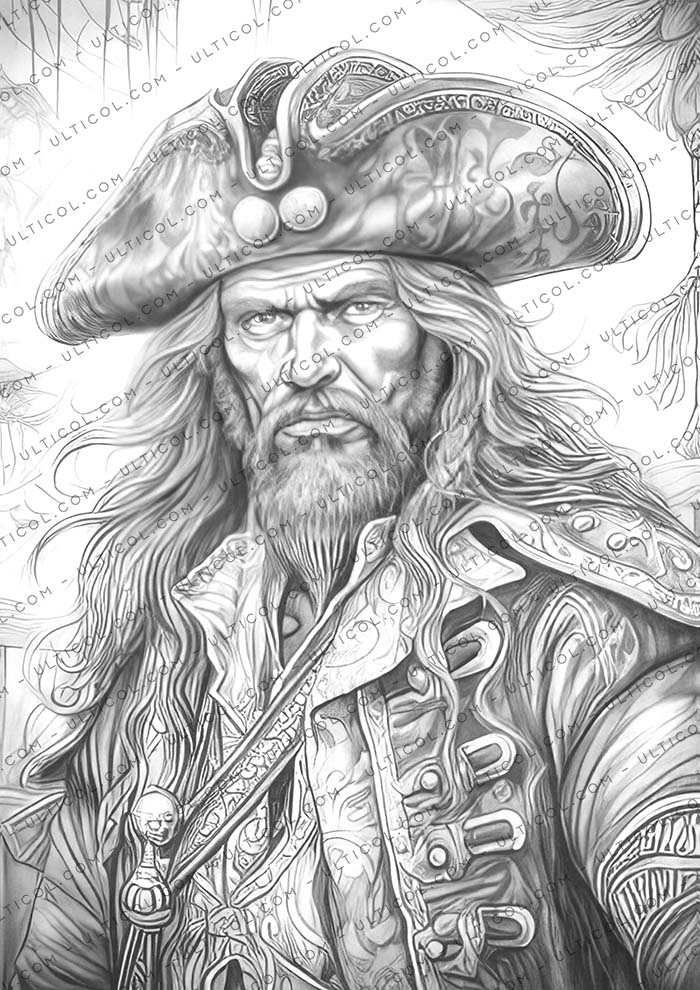 Scary Pirates Coloring