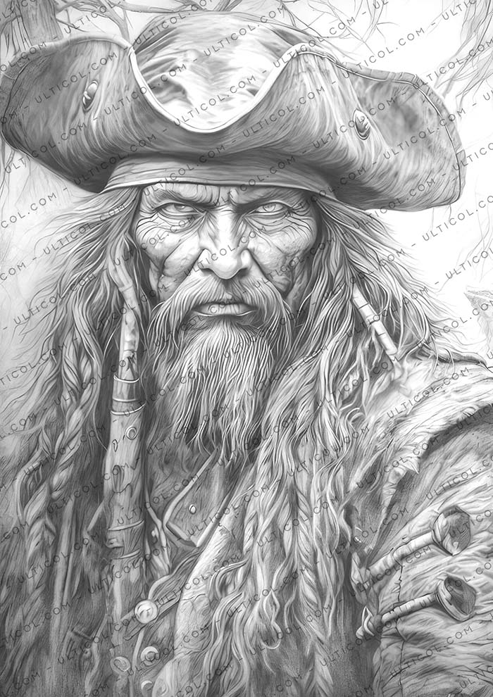 Scary Pirates Coloring