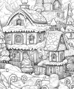 Gingerbread Houses Coloring