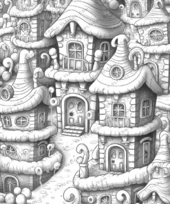 Gingerbread Houses Coloring