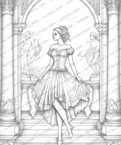 Ballerinas Coloring