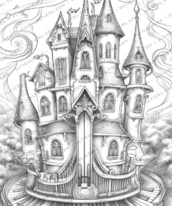 Musical Fairy House Coloring