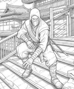 Ninja Coloring Book