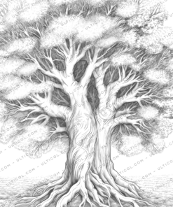 Trees Coloring Book