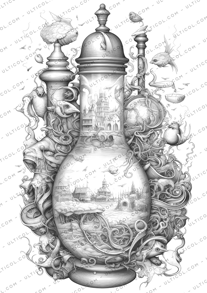 Magic Potion Coloring Pages