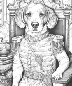 Royal Dogs Coloring