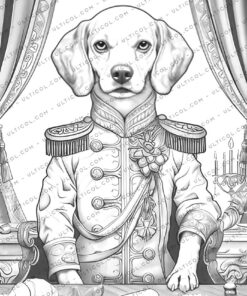 Royal Dogs Coloring