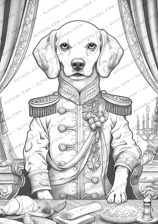 Royal Dogs Coloring