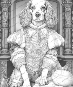 Royal Dogs Coloring