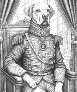 Royal Dogs Coloring