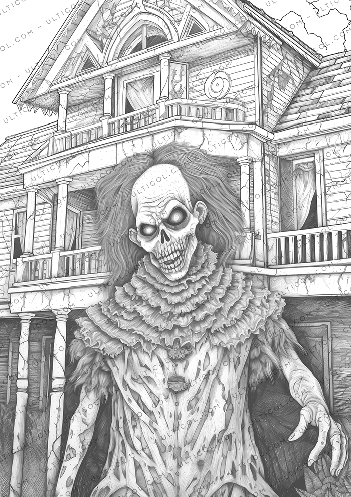 Horror Vibes Coloring Book