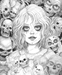 Horror Vibes Coloring Book