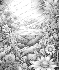 Galactic Scapes Coloring Pages