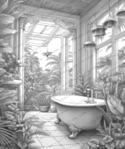 Interior Designs Coloring Book for Adults