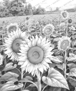 Sunflowers Coloring