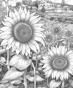 Sunflowers Coloring