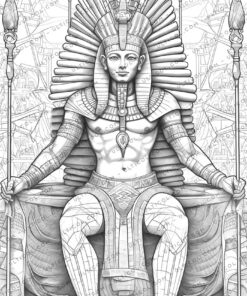 Egyptian Pharaohs Coloring