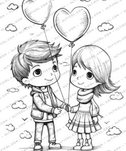 Happy Valentines Coloring