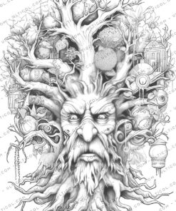 Tree Spirit Coloring