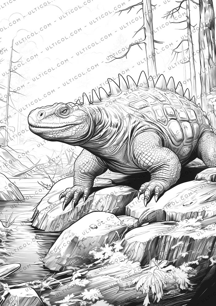 Ankylosaurus Coloring