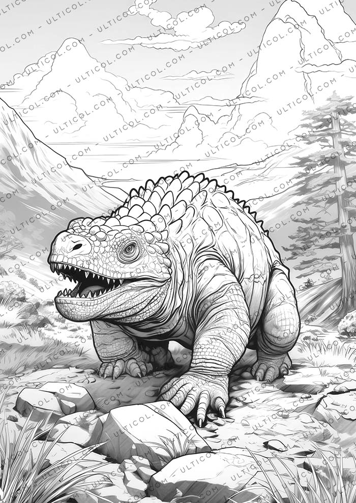 Ankylosaurus Coloring