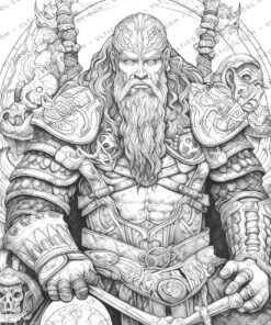 Viking Warriors Coloring