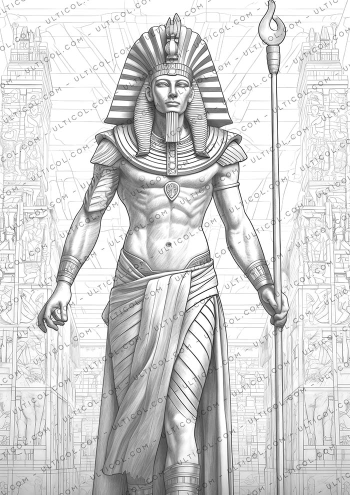 Egyptian Pharaohs Coloring