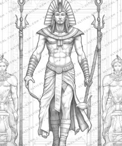 Egyptian Pharaohs Coloring