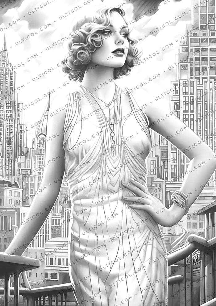 Gatsby Girls Coloring