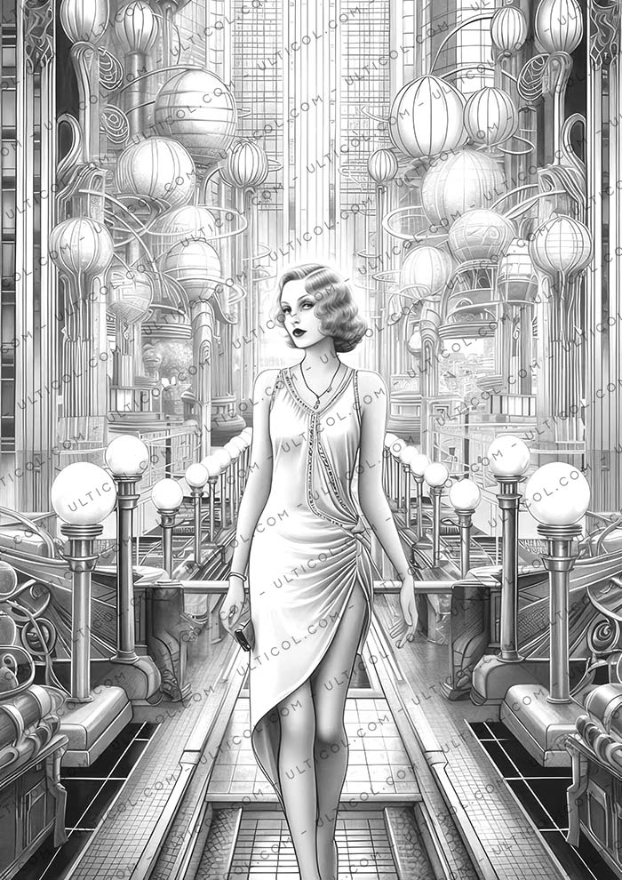 Gatsby Girls Coloring