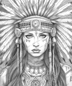 American Indian Coloring