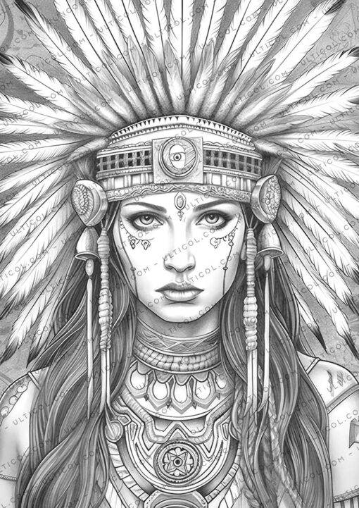 American Indian Coloring