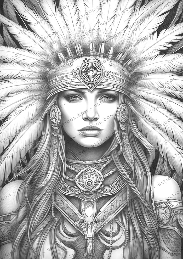 American Indian Coloring