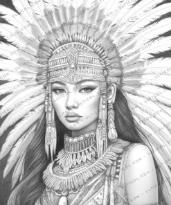 American Indian Coloring