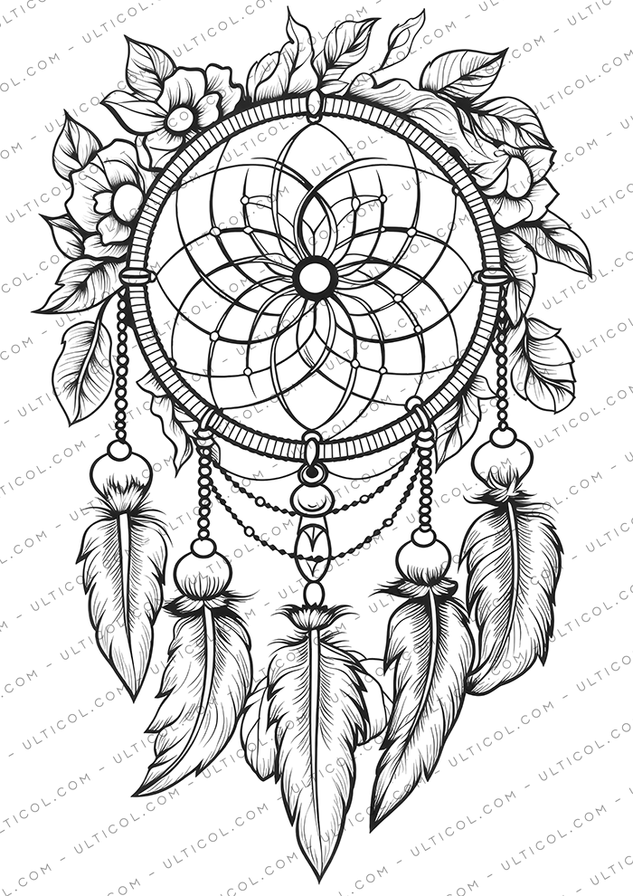 Dreamcatcher Coloring