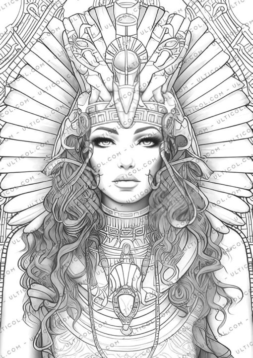 Egyptian Goddesses Coloring