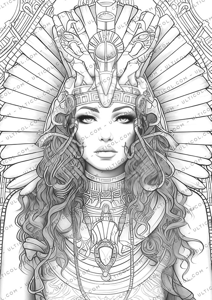 Egyptian Goddesses Coloring