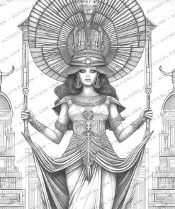 Egyptian Goddesses Coloring