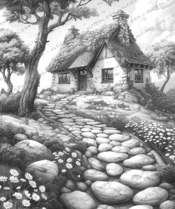 Gorgeous Cottage Gardens Coloring