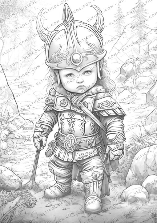 Viking Children Coloring